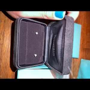 COPY - Tiffany’s platinum diamond studs .22
